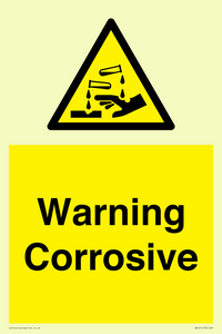 WN121: Warning corrosive