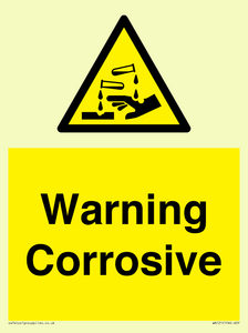 WN121: Warning corrosive