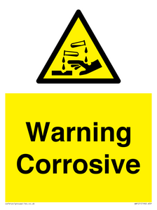 WN121: Warning corrosive
