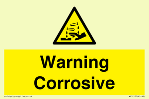 WN121: Warning corrosive