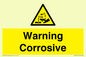 WN121: Warning corrosive