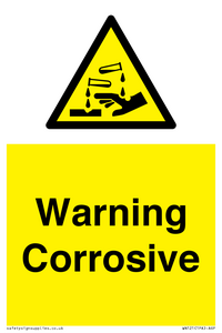 WN121: Warning corrosive