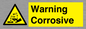 WN121: Warning corrosive