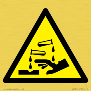 WN124: W023 Warning: Corrosive substance