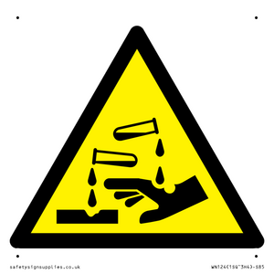 WN124: W023 Warning: Corrosive substance
