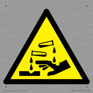 WN124: W023 Warning: Corrosive substance