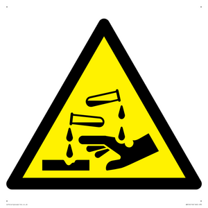 WN124: W023 Warning: Corrosive substance