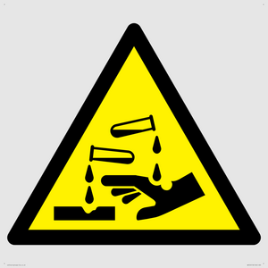 WN124: W023 Warning: Corrosive substance