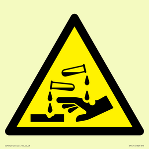 WN124: W023 Warning: Corrosive substance