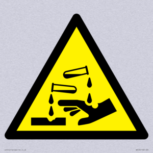 WN124: W023 Warning: Corrosive substance