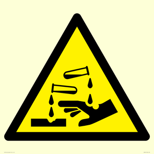 WN124: W023 Warning: Corrosive substance