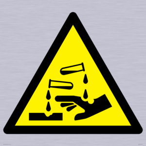 WN124: W023 Warning: Corrosive substance