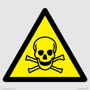 WN126: W016 Warning: Toxic material