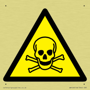 WN126: W016 Warning: Toxic material