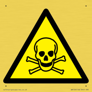 WN126: W016 Warning: Toxic material