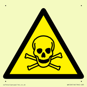 WN126: W016 Warning: Toxic material