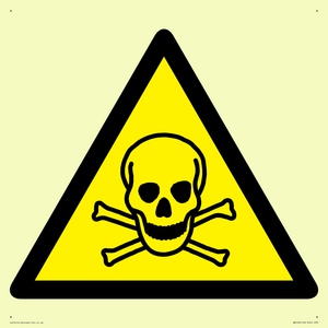 WN126: W016 Warning: Toxic material