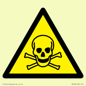 WN126: W016 Warning: Toxic material