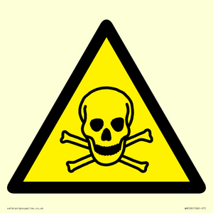 WN126: W016 Warning: Toxic material