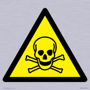 WN126: W016 Warning: Toxic material