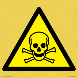 WN126: W016 Warning: Toxic material