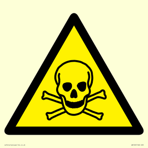 WN126: W016 Warning: Toxic material
