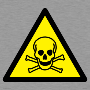 WN126: W016 Warning: Toxic material