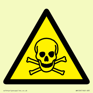 WN126: W016 Warning: Toxic material