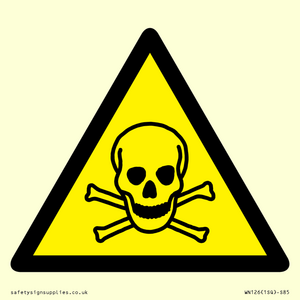 WN126: W016 Warning: Toxic material