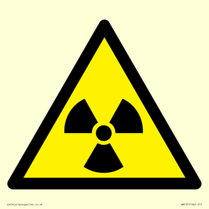 WN127: W003 Warning: Radioactive material or ionizing radiation
