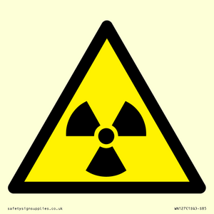 WN127: W003 Warning: Radioactive material or ionizing radiation