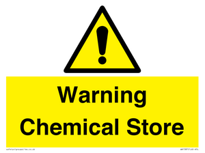 WN1387: Warning Chemical Store