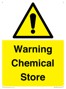 WN1387: Warning Chemical Store