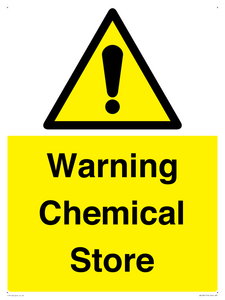 WN1387: Warning Chemical Store