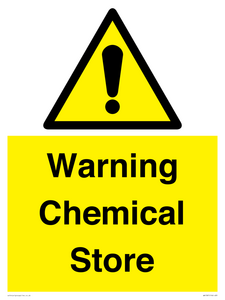 WN1387: Warning Chemical Store
