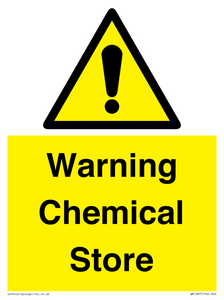WN1387: Warning Chemical Store