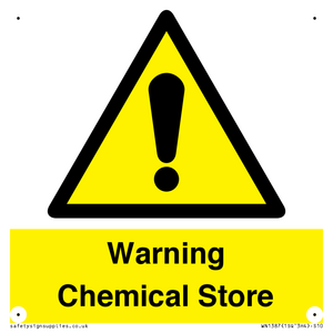 WN1387: Warning Chemical Store