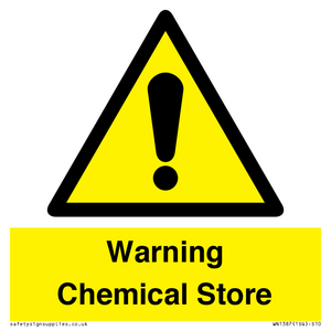 WN1387: Warning Chemical Store