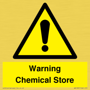 WN1387: Warning Chemical Store