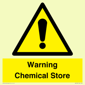 WN1387: Warning Chemical Store