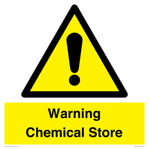WN1387: Warning Chemical Store