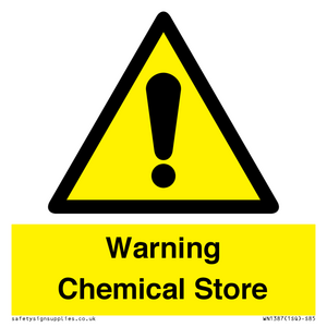 WN1387: Warning Chemical Store