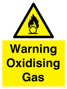 WN15321: Warning Oxidising Gas