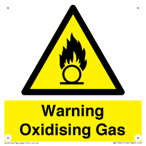 WN15321: Warning Oxidising Gas
