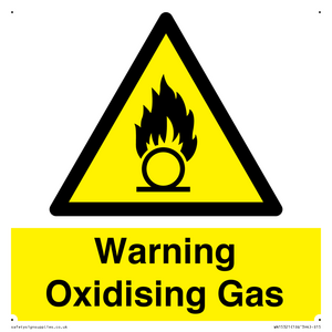 WN15321: Warning Oxidising Gas