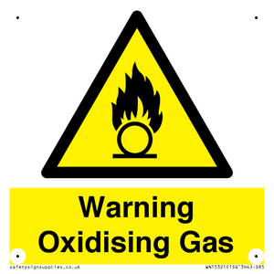 WN15321: Warning Oxidising Gas