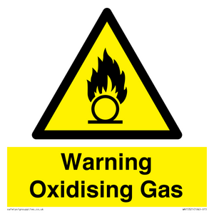 WN15321: Warning Oxidising Gas