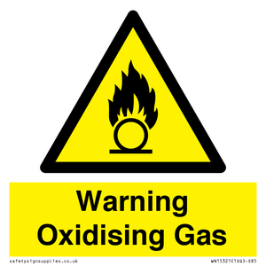 WN15321: Warning Oxidising Gas