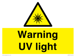 WN15331: Warning UV light