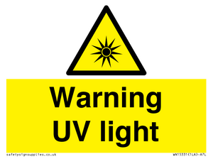 WN15331: Warning UV light